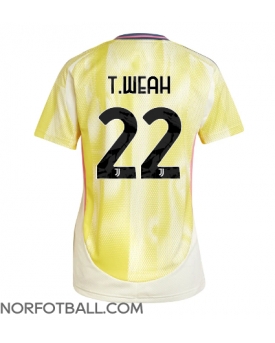 Billige Fotballdrakt Juventus Timothy Weah #22 Replika Bortedrakt Dame 2024-25 Kortermet